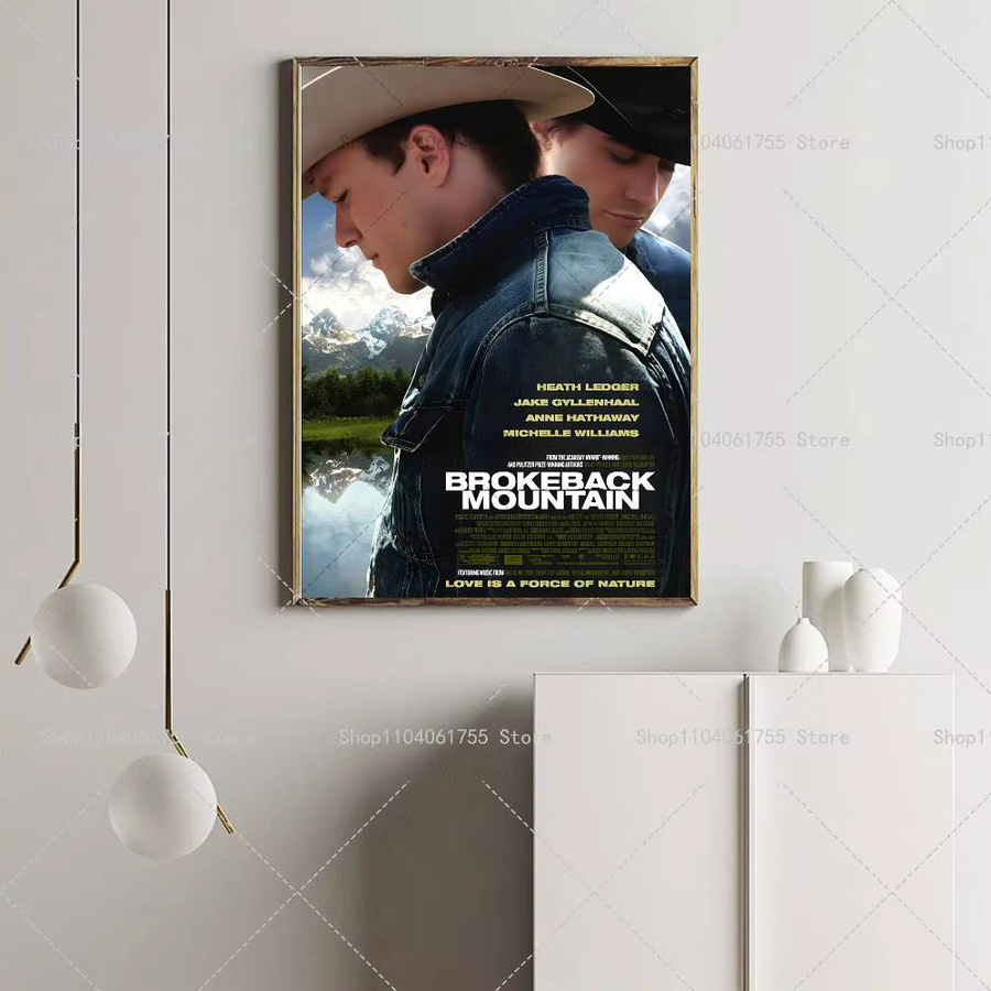 Selbstklebendes Filmplakat Brokeback Mountain als klassische Wandkunst-Dekoration in Multicolor - Bild 5