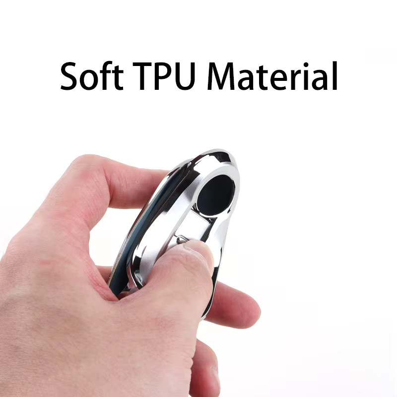 TPU Auto Schlüssel Abdeckung für Fiat 500 Ducato Panda Punto Lancia Musa Bravo Doblo Boxer in Silber - Bild 3