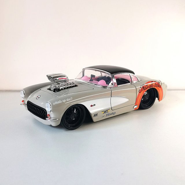 Jada 1957 Corvette Batgirl, Druckgussmodell, Maßstab 1:24, DC, Metall - Bild 1