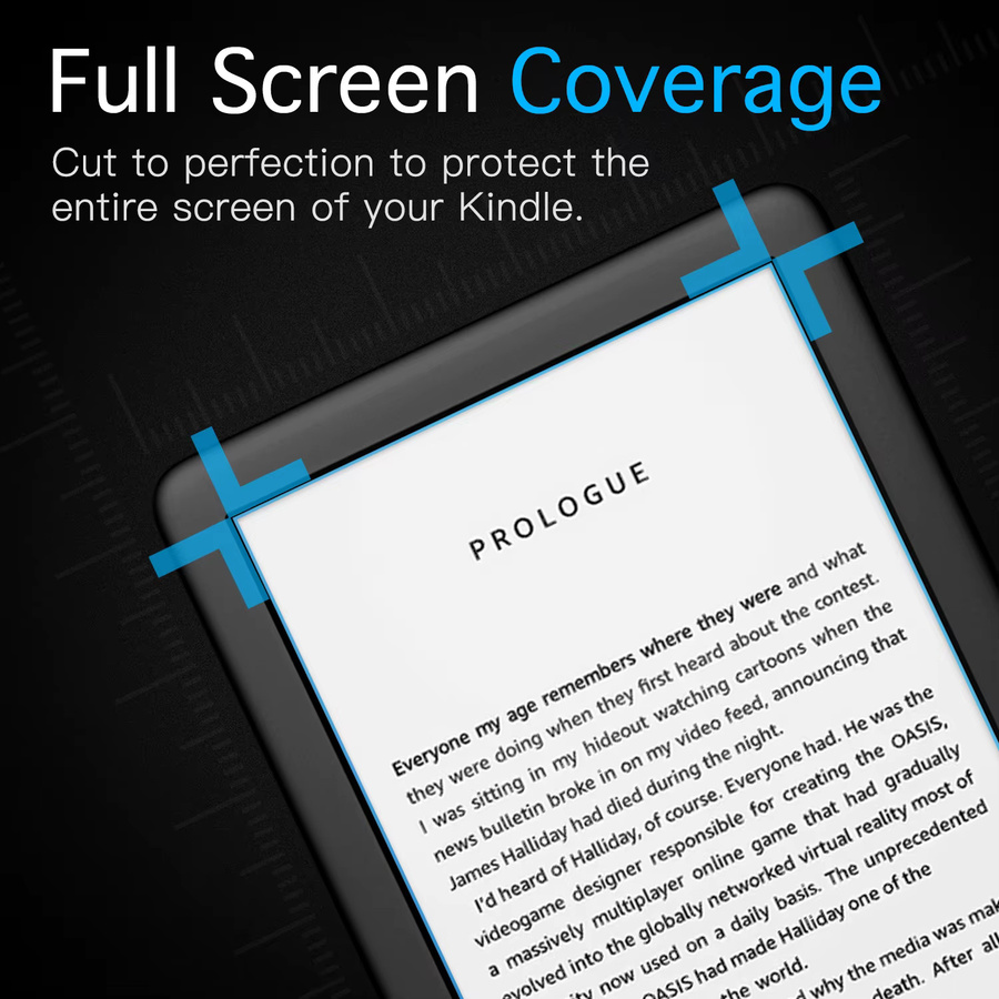 MoKo 2er-Pack blendfreie Displayschutzfolie für Kindle 6 Zoll (11. Generation 2024, 2022 und 10. Generation 2019), transparente PET-Folie mit vollständiger Abdeckung - Bild 5