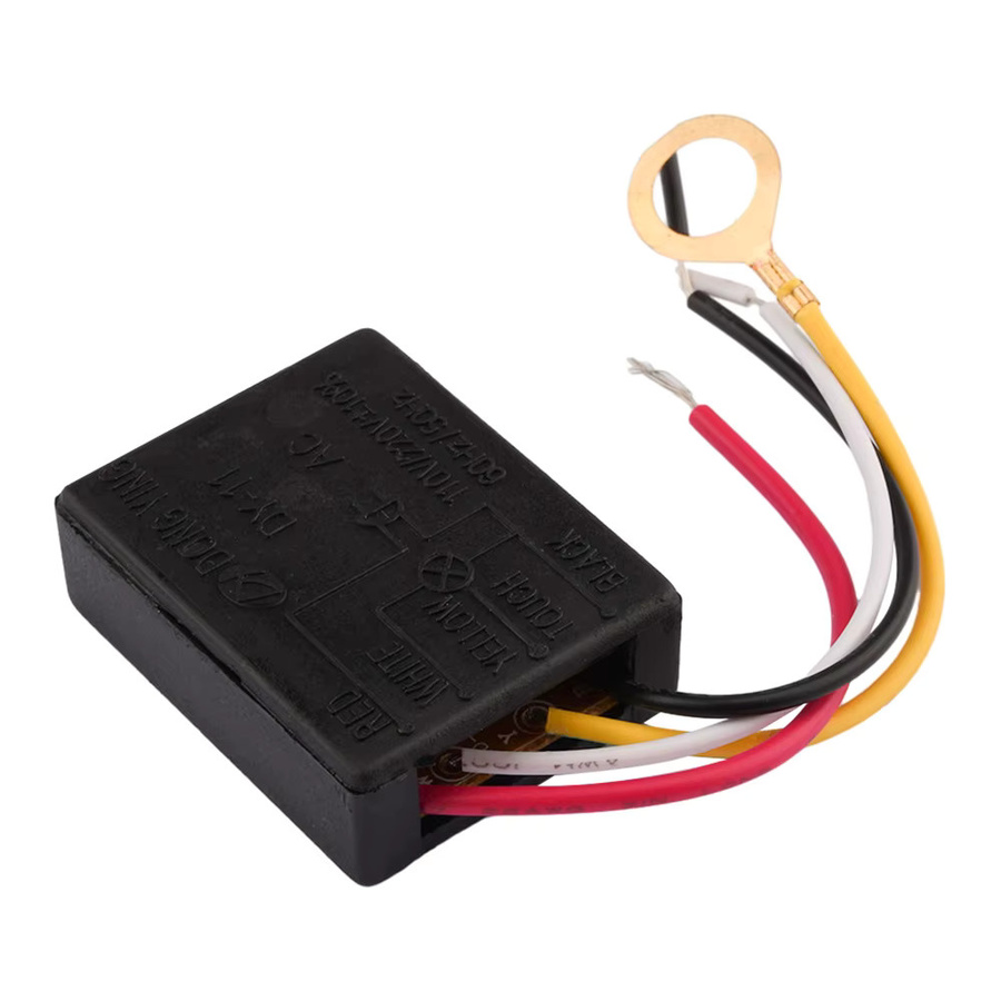 Aideepen Touch Sensor Schalter Schwarz, 1-Wege/4-Wege Ein/Aus Schalter für Schreibtischleuchten und Glühbirnen, AC 220V-240V 3A - Bild 3