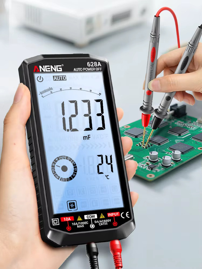 ANENG Digitales Multimeter wiederaufladbar mit 6000 Zählungen für AC/DC-Spannung, Strom, Amperemeter und Kondensator-Detektor - Bild 6