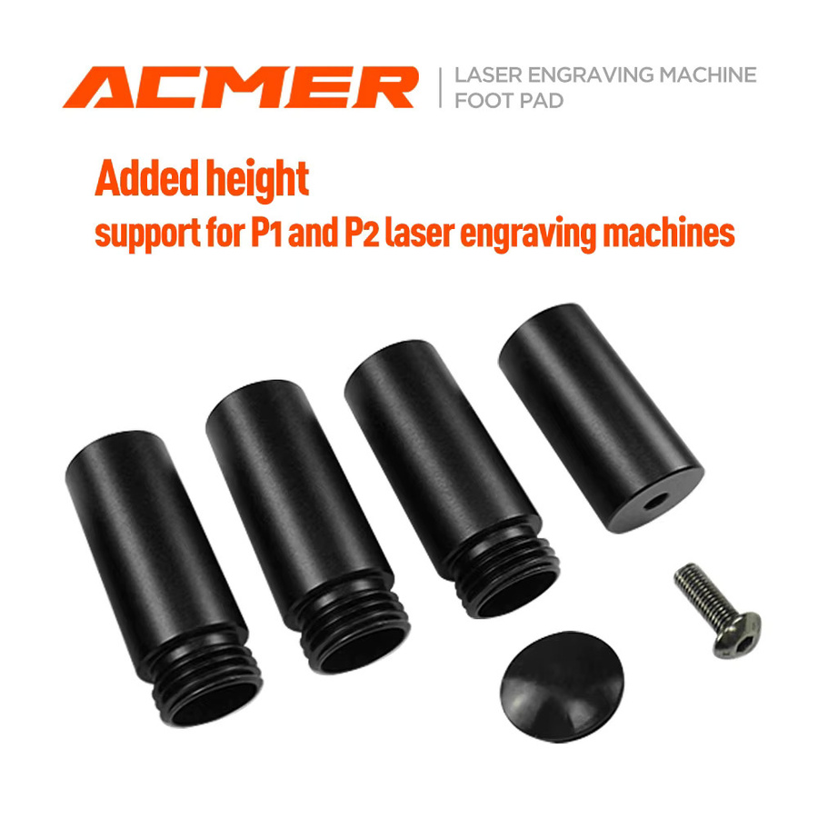 ACMER Erhöhungssäule in Schwarz als Metallbeinverlängerung für Lasergravurmaschinen P1, S PRO und P2 (33W) - Bild 2