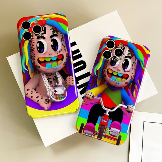 Robuste Handyhülle im Rapper 6ix9ine Day69 WASSUP Design für iPhone 12 bis iPhone 16 Pro Max Plus, Multicolor - Bild 1