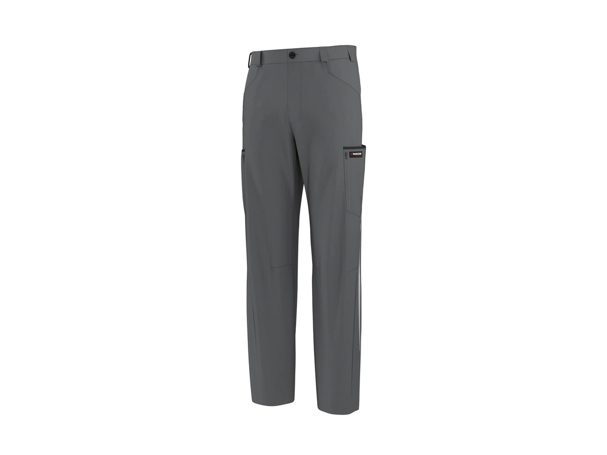 PARKSIDE PERFORMANCE Herren Flexible Arbeitsbundhose in Grau und Schwarz mit reflektierenden Elementen - Bild 2