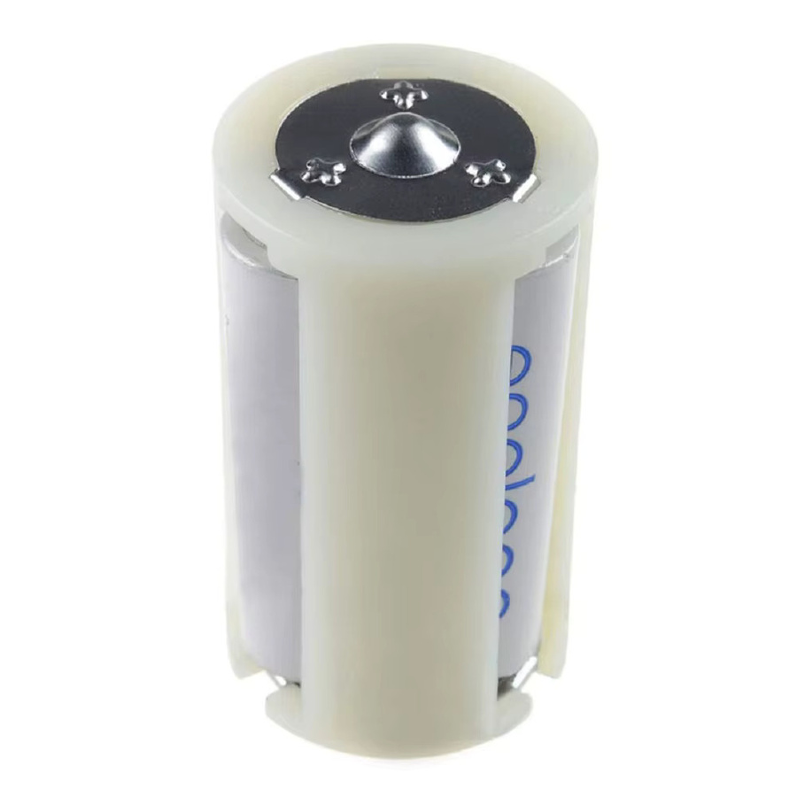 4er Set AA zu D Batterie Adapter Konverter und Halterung in Weiß oder Beige - Bild 2