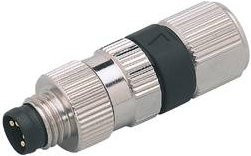 Ifm Electronic E11551 Sensor-Aktor-Steckverbinder unkonfektioniert, gerader Stecker, 4 Polzahl, Farbe: Silber - Bild 1
