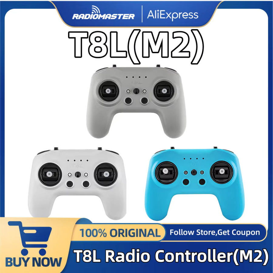 RadioMaster T8L Handheld RC-Fernbedienung mit ExpressLRS 2,4GHz, X5 4-Achsen Hall-Sensor-Joystick und USB-C-Ladung in Weiß - Bild 4
