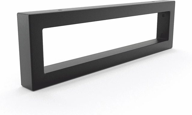 HEVVA Waschtischhalterung RHEIN Wandmontage Schwarz Matt, H: 10 cm, T: 35 cm - Bild 1