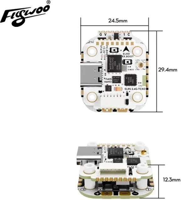 Flywoo GOKU GN405 Nano HD 35A Stack V3 mit TXCO ELRS 2,4g Plug&Play für O4 / O4 Pro - Bild 1