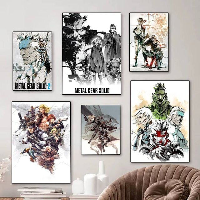 Rastar Metal Gear Solid Anime-Poster als selbstklebender Wandaufkleber in Multicolor - Bild 1