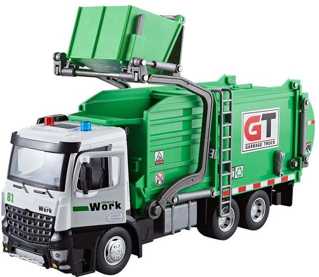 Linyi toy car Müllwagen Spielzeugmodell, 1:24, mit Licht und Sound, ab 14 Jahren - Bild 1