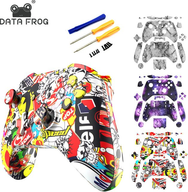 DATA FROG Ersatz-Controller-Shell mit Tasten für Xbox One S Slim Wireless Controller, DIY-Mod-Kit in Multicolour - Bild 1