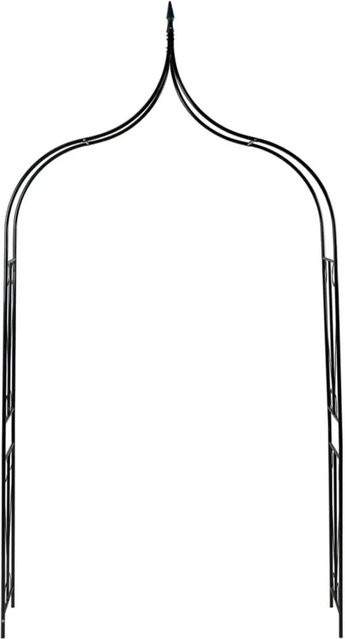 vidaXL Rosenbogen aus Eisen in Dunkelgrün, B/T/H: 120 x 38 x 258 cm - Bild 1
