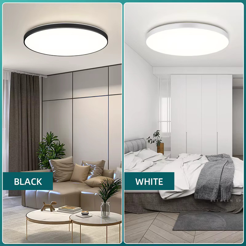 CANMEIJIA Moderne Dimmbare LED-Deckenleuchte in Weiß, Ultradünnes Panel für Wohnzimmer, Schlafzimmer und Küche - Bild 2
