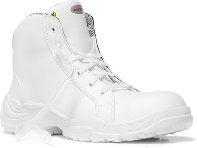 Elten Sicherheitsschnürstiefel White Loop Mid ESD S2 in Weiß, Größe 47 - Bild 1