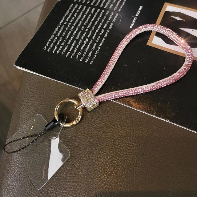 LChome Handykette, Strass-Lanyard, Armband, rosa - Bild 1