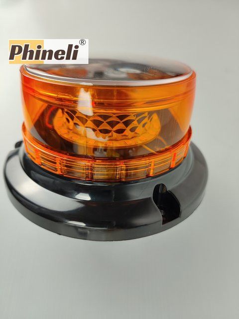 Phineli Solar LED Warnleuchte mit 3 Modi, wasserdichtes Blitzlicht für Notfallverkehr und Baustellen - Bild 1