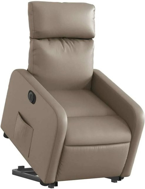 vidaXL Elektrischer Relaxsessel mit Aufstehhilfe in Cappuccino Braun aus Kunstleder - Bild 1