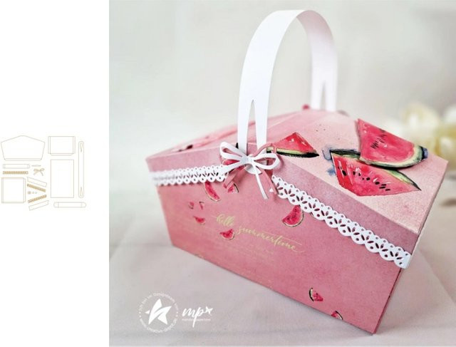 Ziyu Eltern-Kind Stanzformen und Stempel Set in Pink für DIY Scrapbook und Album Dekoration - Bild 1