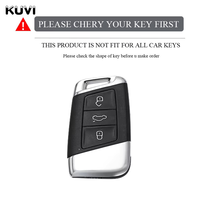 Kuvi TPU Auto Remote Key Case Cover Shell für VW Volkswagen Passat B8 Magotan und Skoda Kodiaq A7 Smart Keyless - Bild 2