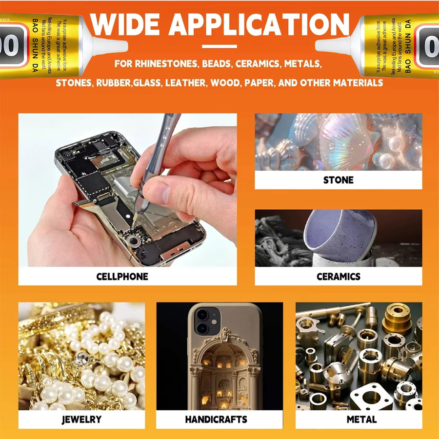 B7000 und T7000 Klebstoff-Reparaturset für Mobiltelefone, Schmuck und Displays - Bild 1