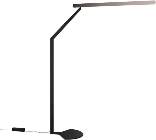 Occhio Mito linear terra 3d LED-Stehleuchte in Schwarz matt mit Phantom-Kopf und dimmbarer CCT-Lichtsteuerung (2700K - 4000K) - Bild 1