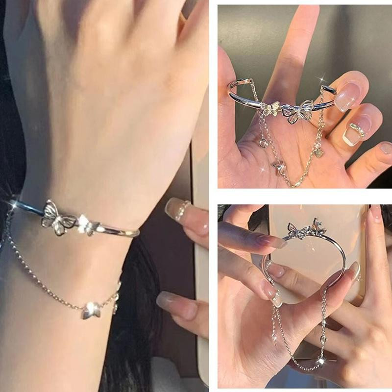 RINHOO FREUNDSCHAFT Armband, Zinklegierung, Silber, Zirkonia, Damen - Bild 2