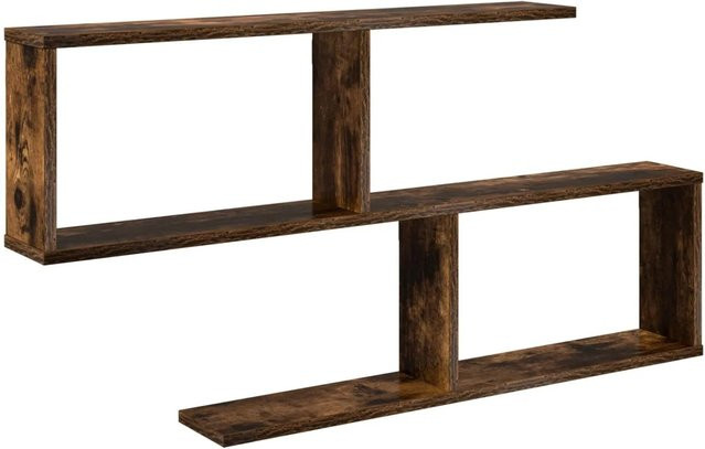 vidaXL Wandregal Raucheiche modern B/T/H: 100 x 12 x 50,5 cm - Bild 1
