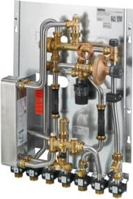 Oventrop Wohnungsstation Regudis W-HTU Leistungsbereich 3, Farbe Silber, B: 63,0 cm, H: 15,0 cm, T: 63,0 cm - Bild 1