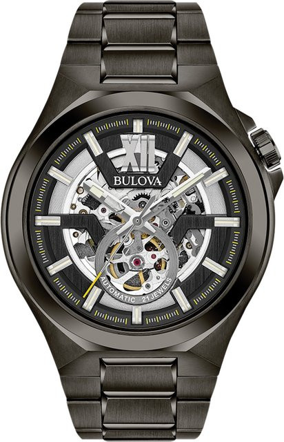 Bulova Automatik Herrenuhr, Edelstahl, 46 mm, 10 ATM - Bild 1