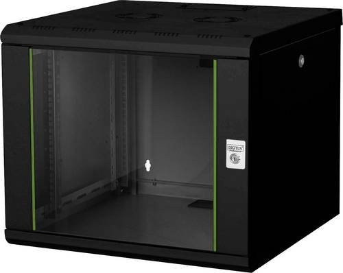 Digitus Professional Unique DN-19 09U-6/6-SW Netzwerkschrank 19 Zoll Wandgehäuse Schwarz B/T/H: 600 x 600 x 509 mm - Bild 1