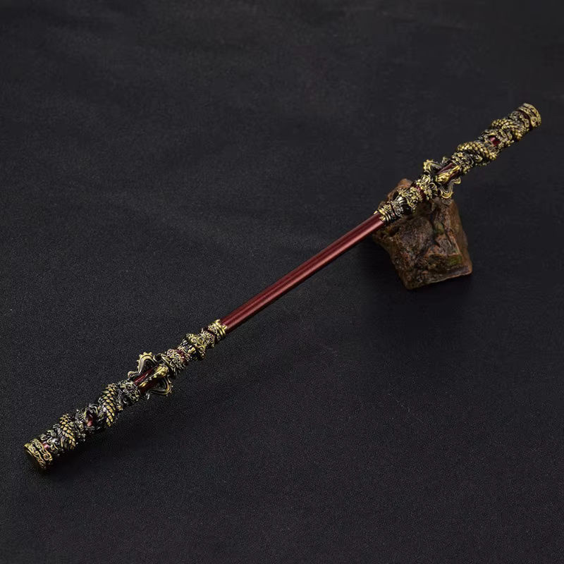 Schwarzer Mythos Wukong Metall-Schwert Katana Ornament in Schwarz und Gold, Höhe: 30 cm - Bild 1