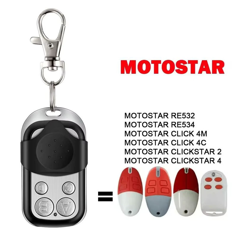 Motostar Clickstar 2 4 Garage Fernbedienung Klon Toröffner 433,92 MHz Schwarz - Bild 3