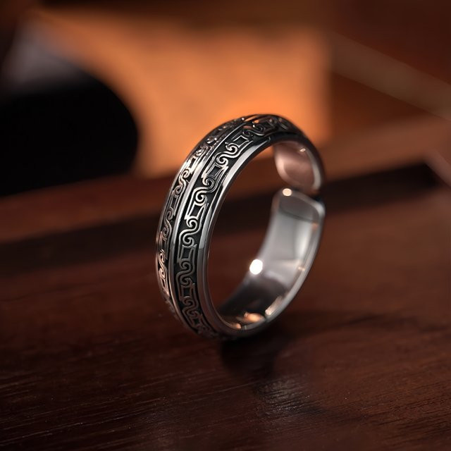 LENNIK Ring, versilbertes Kupfer, Herren - Bild 1