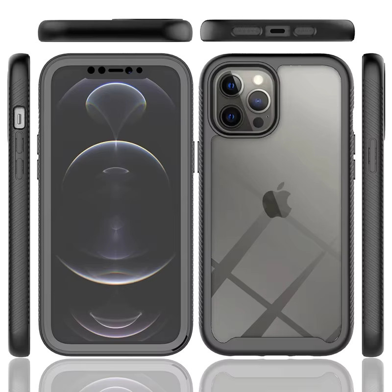 360° Vollschutz Displayschutzfolie und transparente Hülle für iPhone 11 12 13 14 15 16 17 Pro Max Plus und Air Modelle - Bild 6