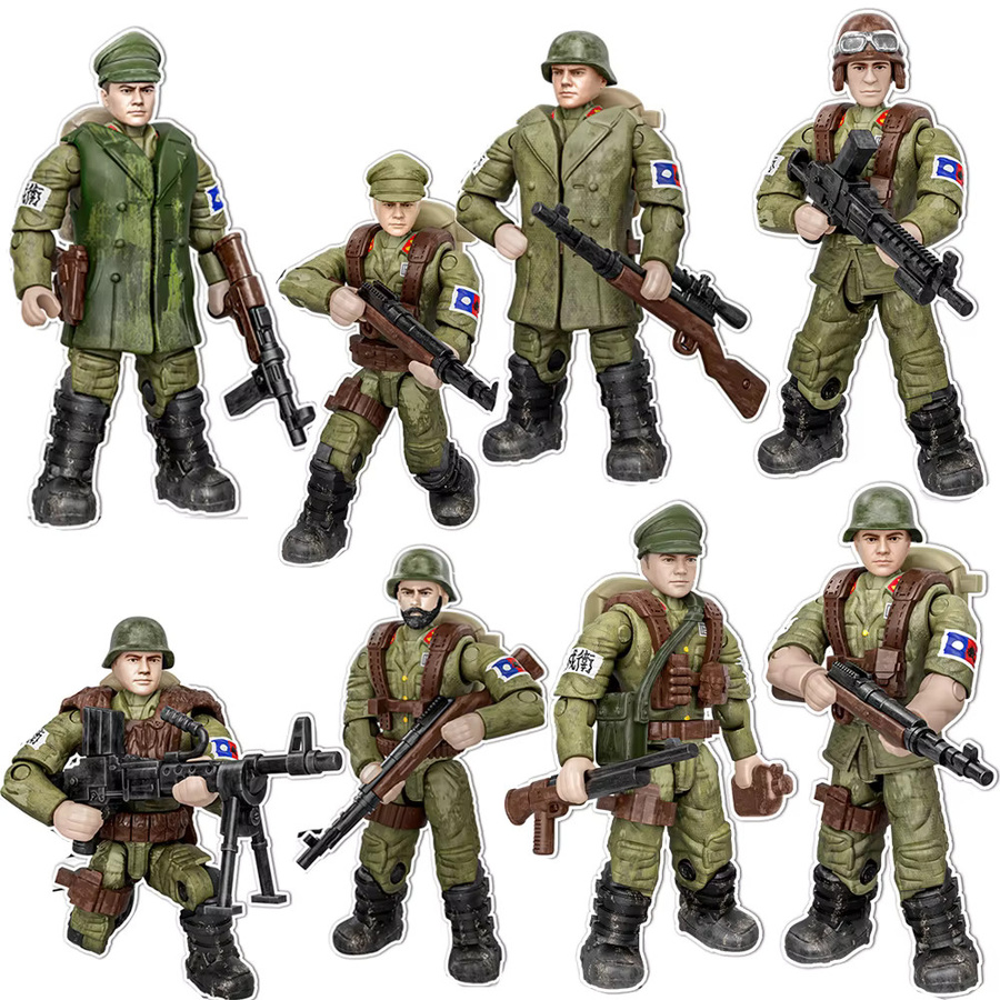 HYMILENARIO Militär Armee Soldaten Zweiter Weltkrieg SWAT Polizei Spezialeinheiten, Modell Bausatz, Bausteine - Bild 4