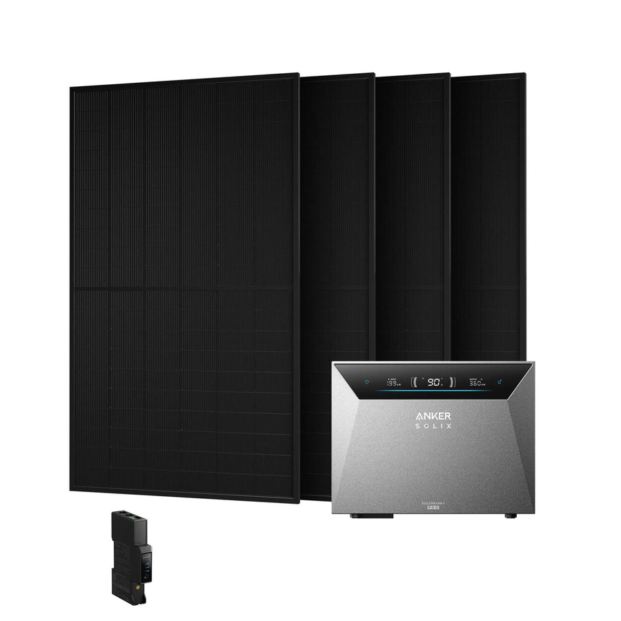 Anker SOLIX Balkonkraftwerk mit 1.920 Wp, Solarbank E5000 Pro, Smart Meter Gen 2 und 4 BC Modulen - Bild 2
