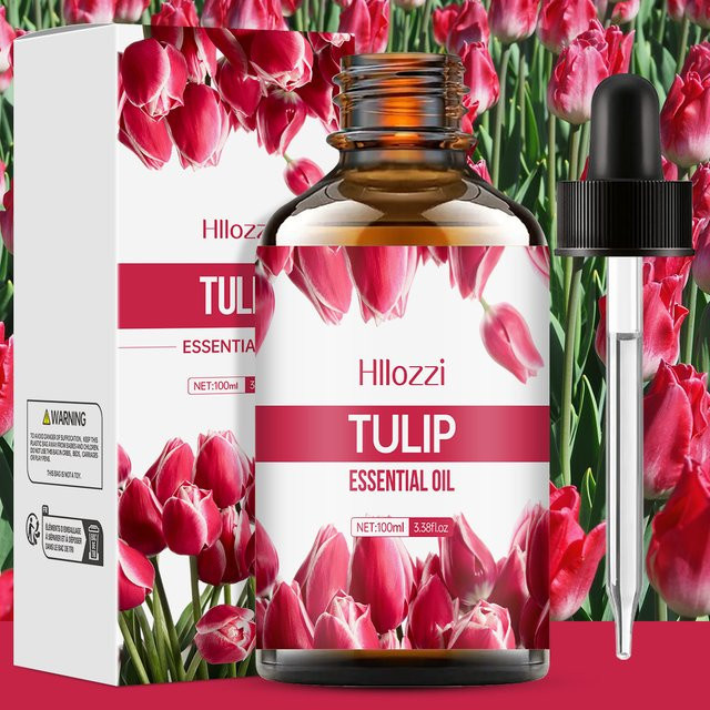 Hllozzi Ätherisches Tulpenöl in Fuchsia für Hautpflege und Körperduft - Bild 1