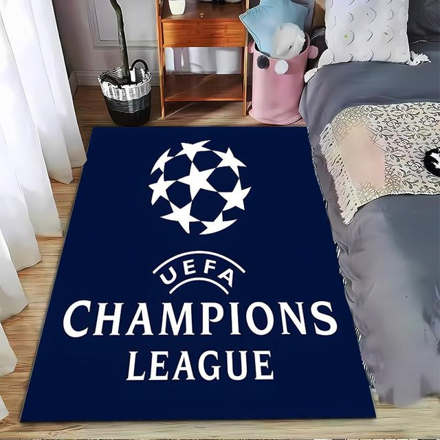 Haisilk Moon UEFA Champions League Logo Teppich Marineblau, B/T: 90 x 60 cm - Bild 1