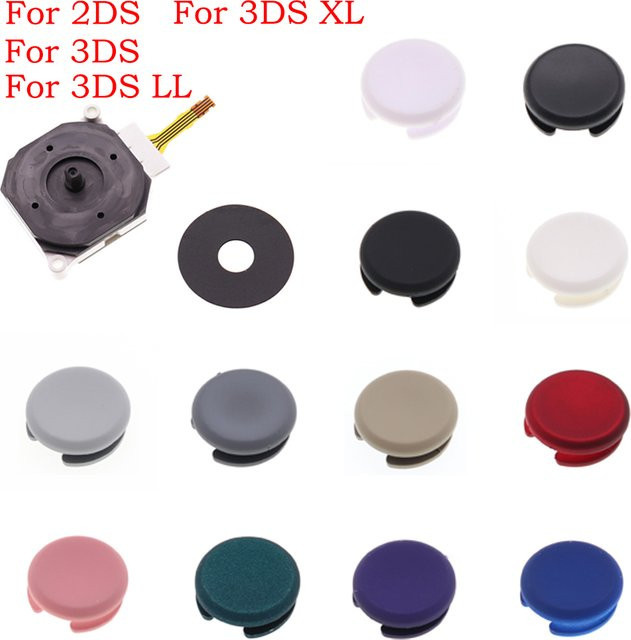 TingDong Ersatz-Joystick-Set aus Kunststoff für Nintendo 2DS und 3DS Modelle inklusive Thumbstick und Kappe - Bild 1