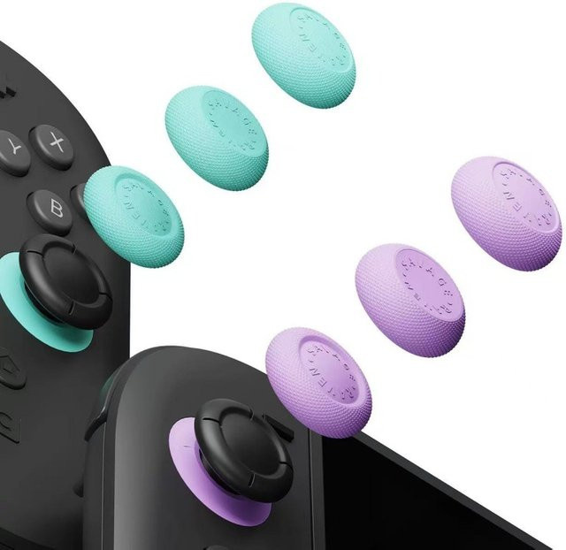 Skull & Co. Savage Raven Daumengriff-Set für Nintendo Switch 2 JoyCon in Schwarz, Lila und Grün - Bild 1