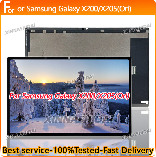 Samsung Galaxy Tab A8 10.5 (2021) SM-X200 SM-X205 LCD-Touch-Digitizer-Baugruppe Bildschirmersatz in Schwarz - Bild 1