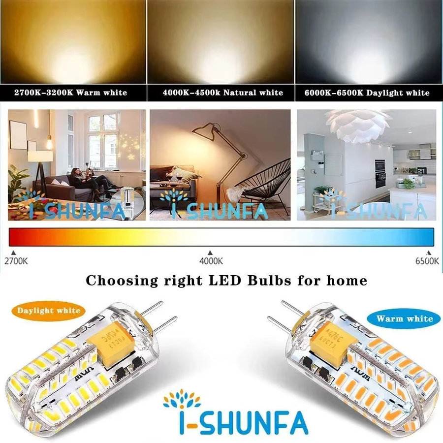 OSABO G4 LED Glühbirnen Set, 12 V, 3 W (entspricht 30 W), Bi-Pin Sockel, CCT Farbtemperatur, transparent, 10 Stück - Bild 3