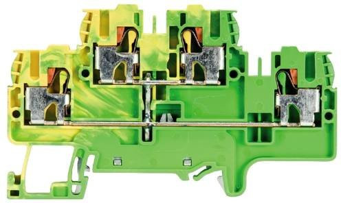 Wieland Electric 56.203.8955.0 Schutzleiterklemme Grün-Gelb 100 Stück - Bild 1