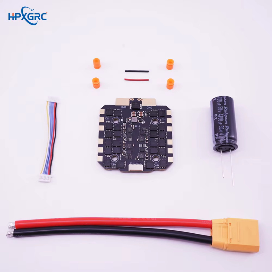 HPXGRC 4in1 ESC für RC FPV Racing Drone, 3-8S, Schwarz, Montagegröße: 30,5 x 30,5 mm - Bild 4