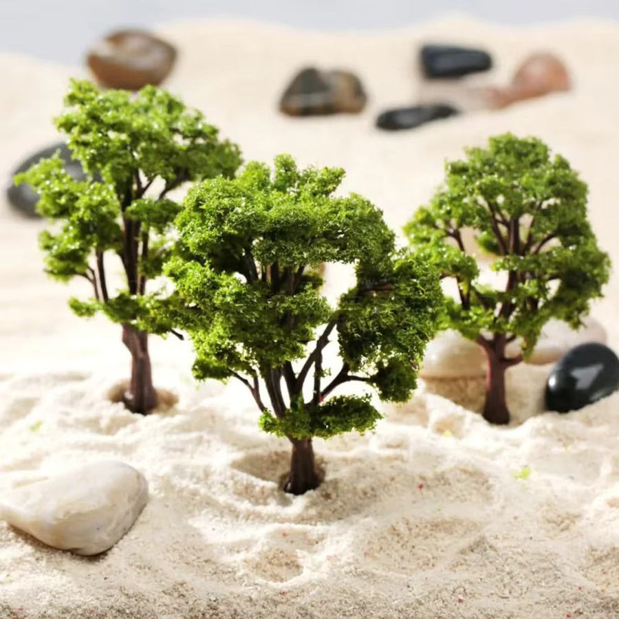 Modell Zug Künstliche Miniatur Baum Landschaft, Zubehör, Kunststoff - Bild 2