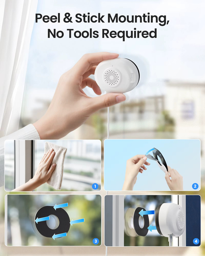 ZOSI C680 3MP 2K Fenster-Sicherheitskamera in Weiß mit vollfarbiger Nachtsicht, 2-Wege-Kommunikation und Dual-Band 2,4/5GHz WLAN für deine Haussicherheit - Bild 7