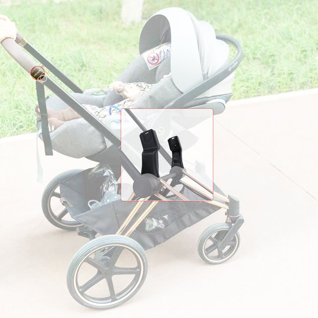 Maxi-Cosi Kinderwagenadapter für Priam 2/3/4 und Aton Cloud Q/Z sowie Joie Be Safe Autositz in Schwarz - Bild 1