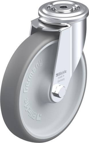 Blickle LER-TPA 200R Lenkrolle in Grau und Silber mit 200 mm Rad-Durchmesser und einer Tragfähigkeit von max. 250 kg - Bild 1